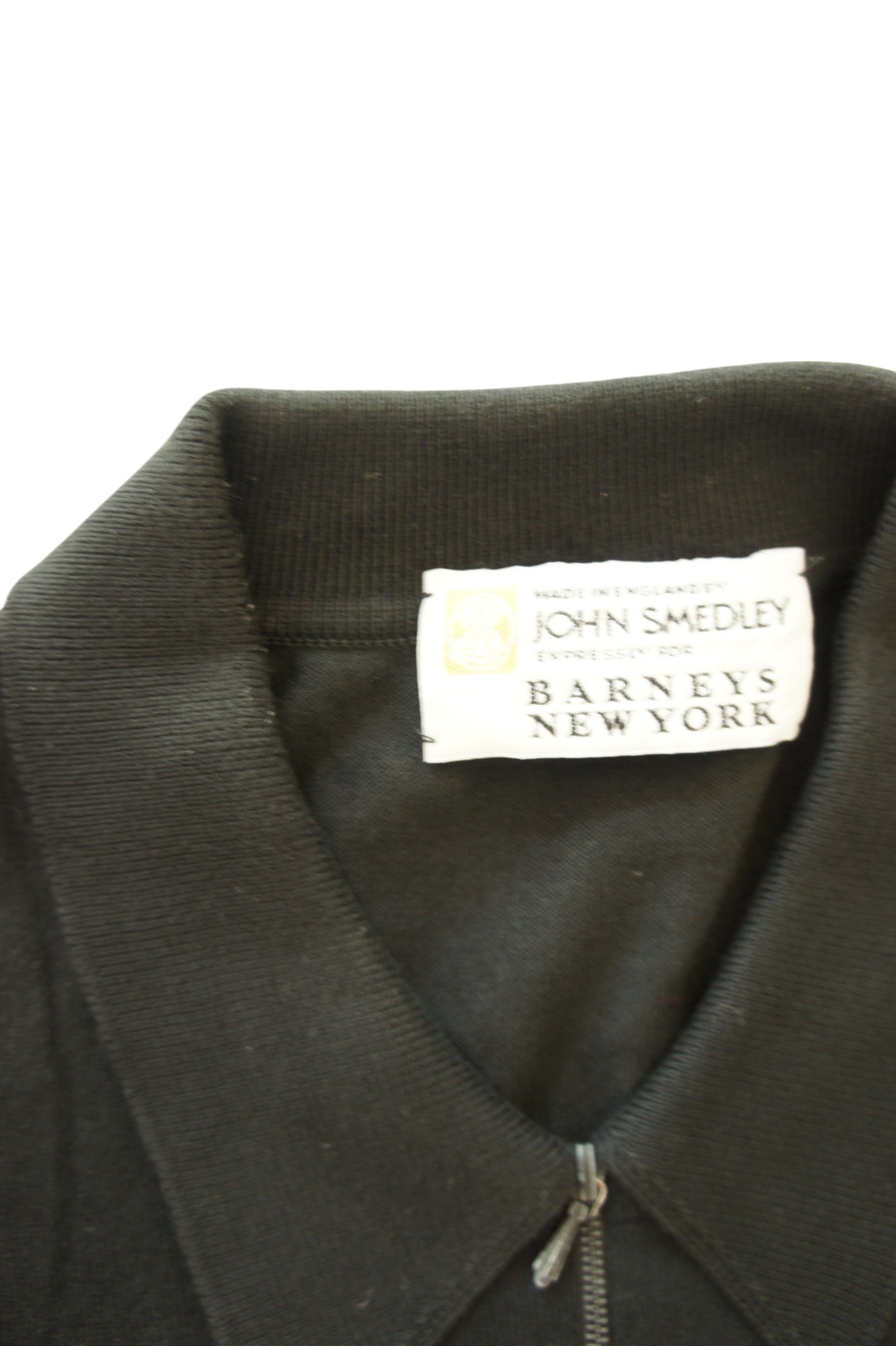John Smedley half zip knit polo