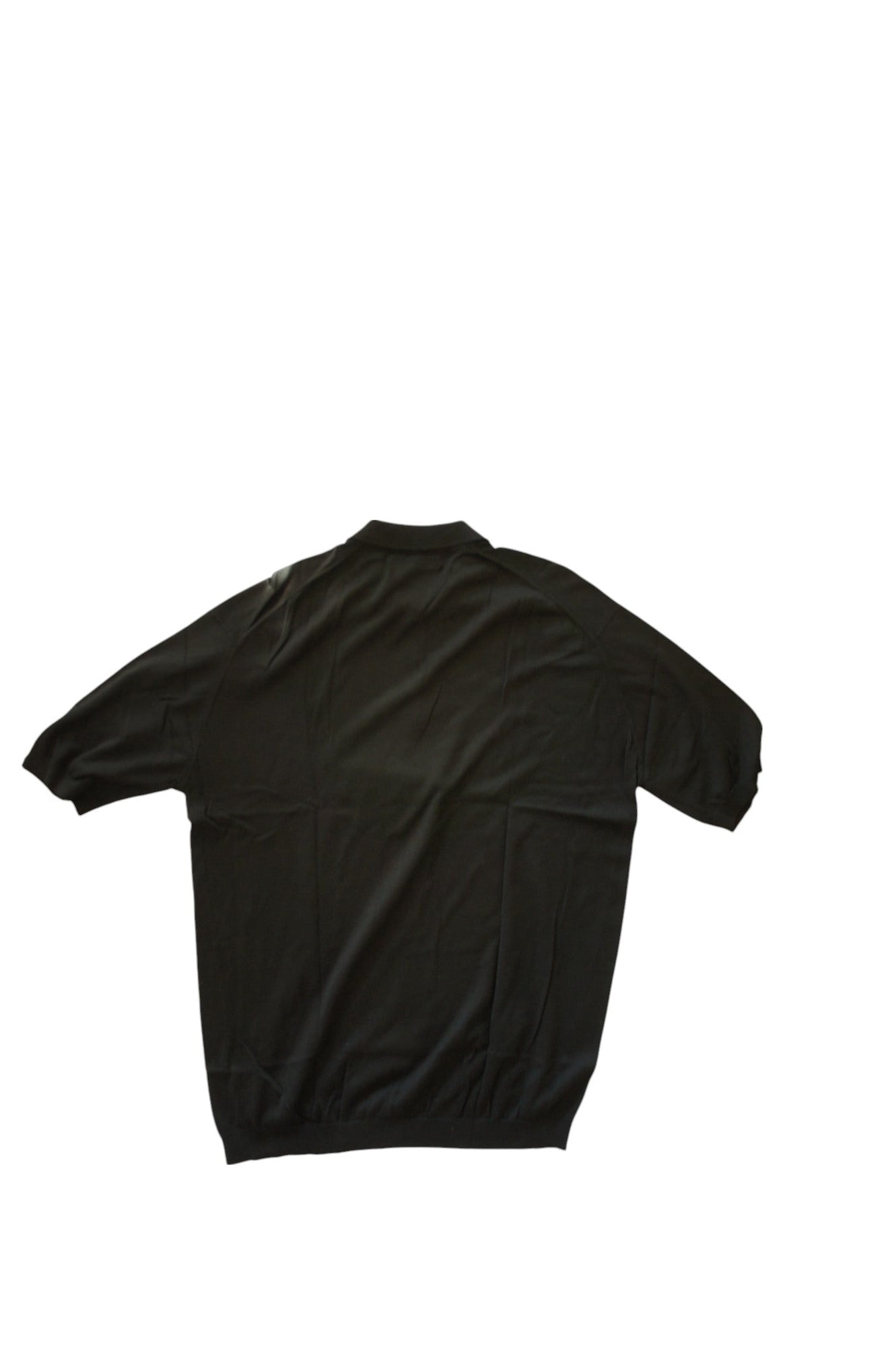John Smedley half zip knit polo